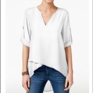 Long sleeve tiered hem top